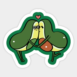 Avocado Kisses Sticker